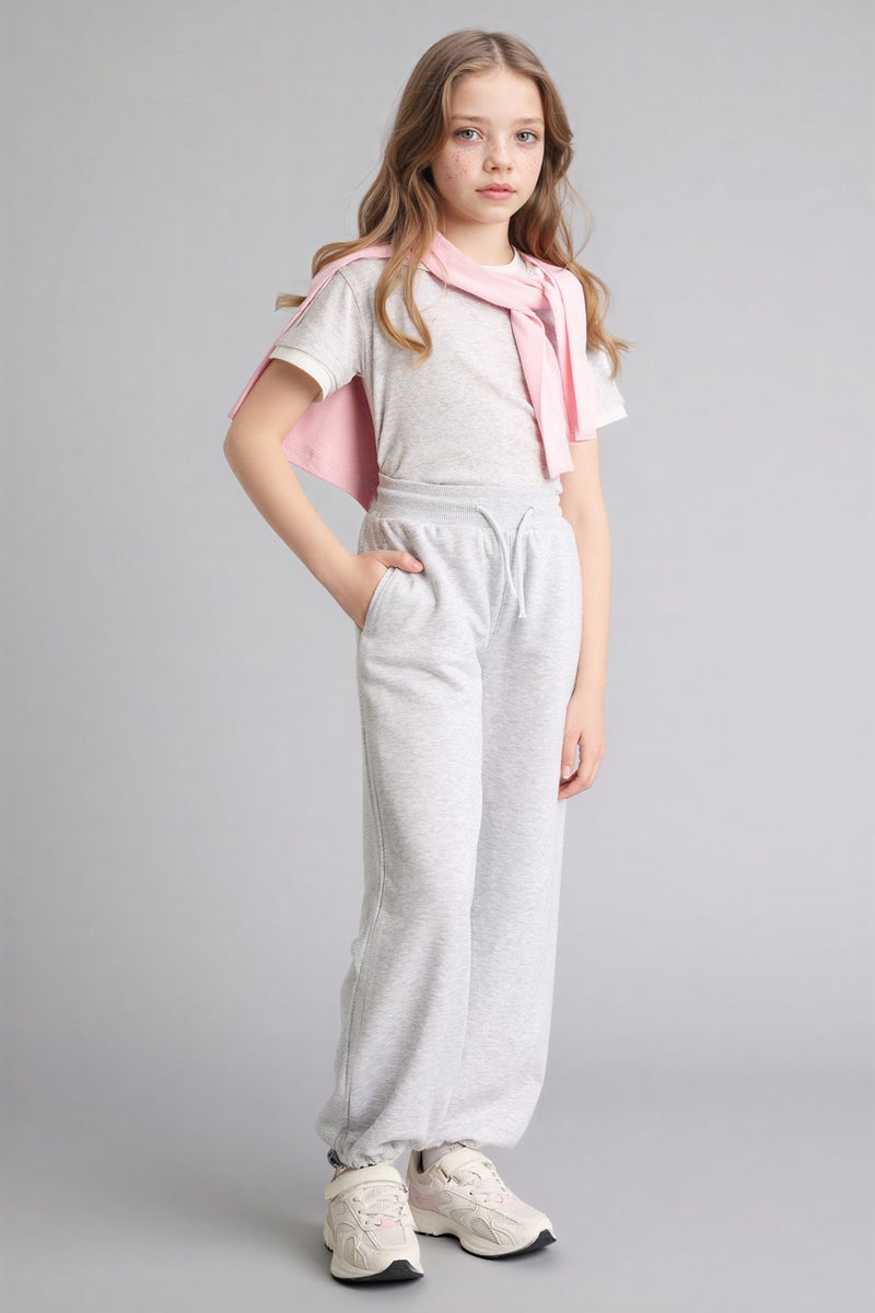 DeFacto Grey Girl Girl Jogger Sweatpants Casual - Image 1